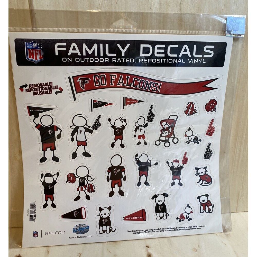 Atlanta Falcons NFL Football Family Decal Stickers‎ #1 Fan Family New